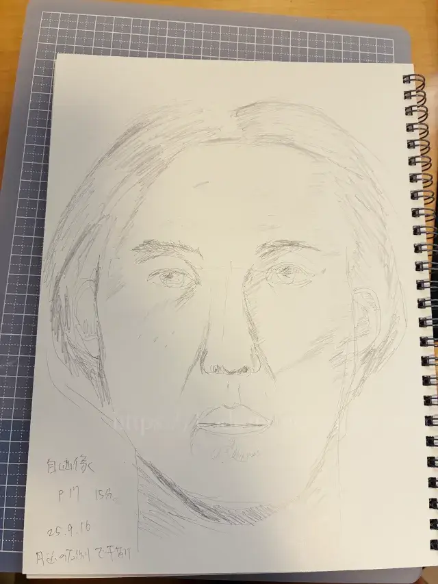 脳の右側で描け自画像